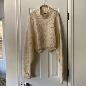 Free People cropped sweater top.